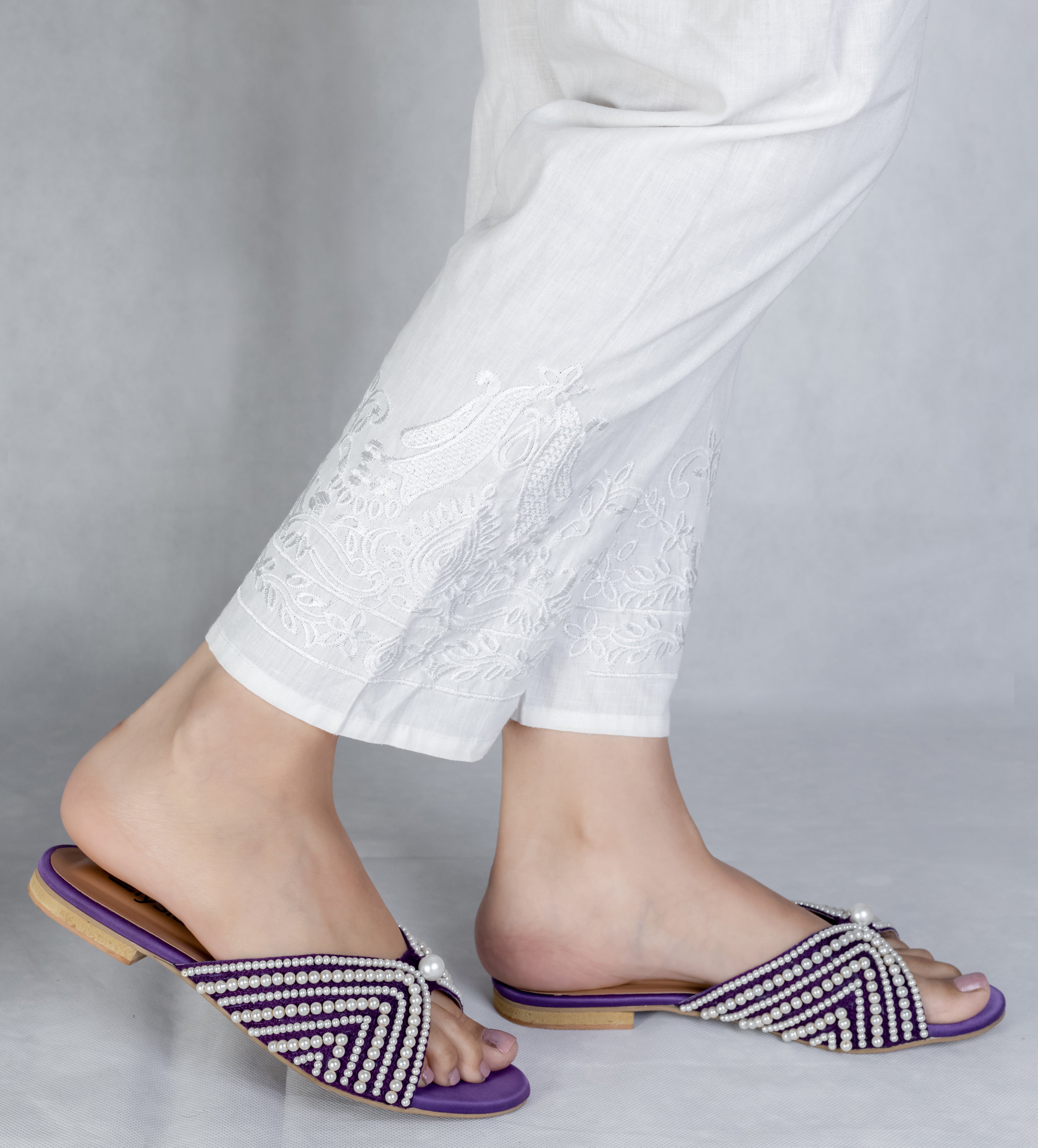 Regal Purple Pearl Slip-On Flats