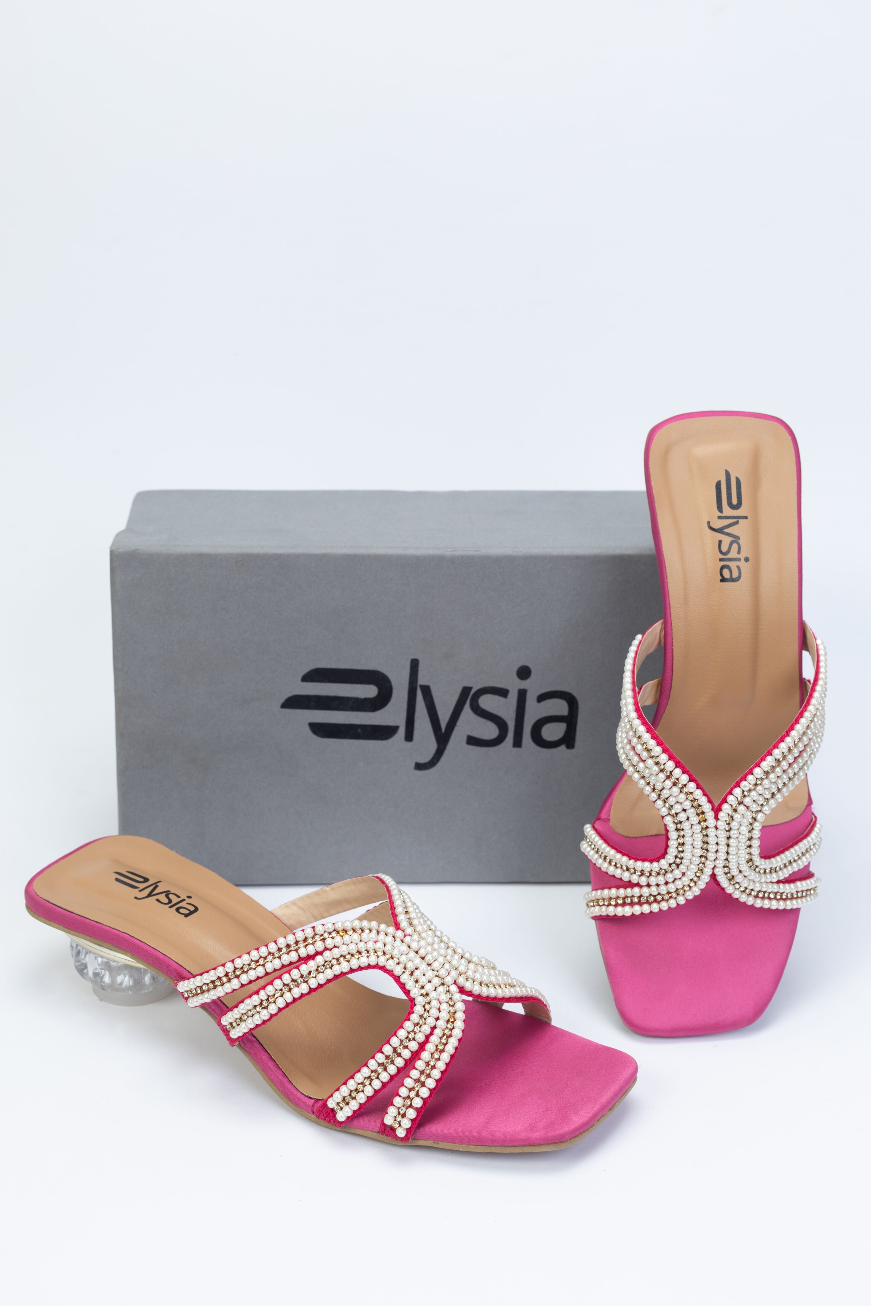 Fuchsia Pearl Luxe Sandals